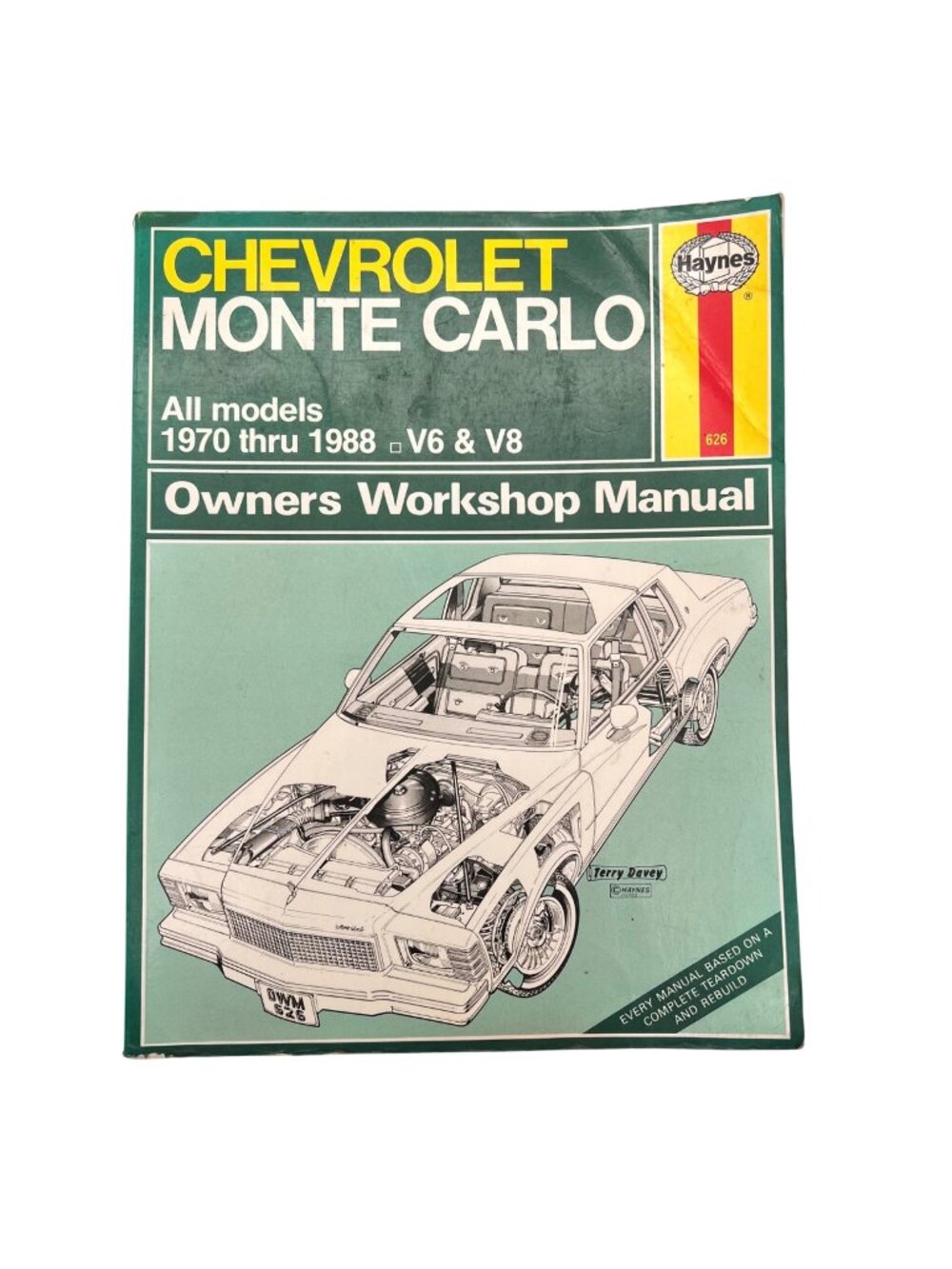 Chevrolet Monte Carlo Owners Workshop Manual 1970-1988 Haynes V6 & V8 All Models